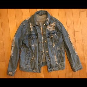 Oversized denim jacket